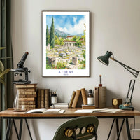 Athens Ancient Ruins Poster PosterGoat
