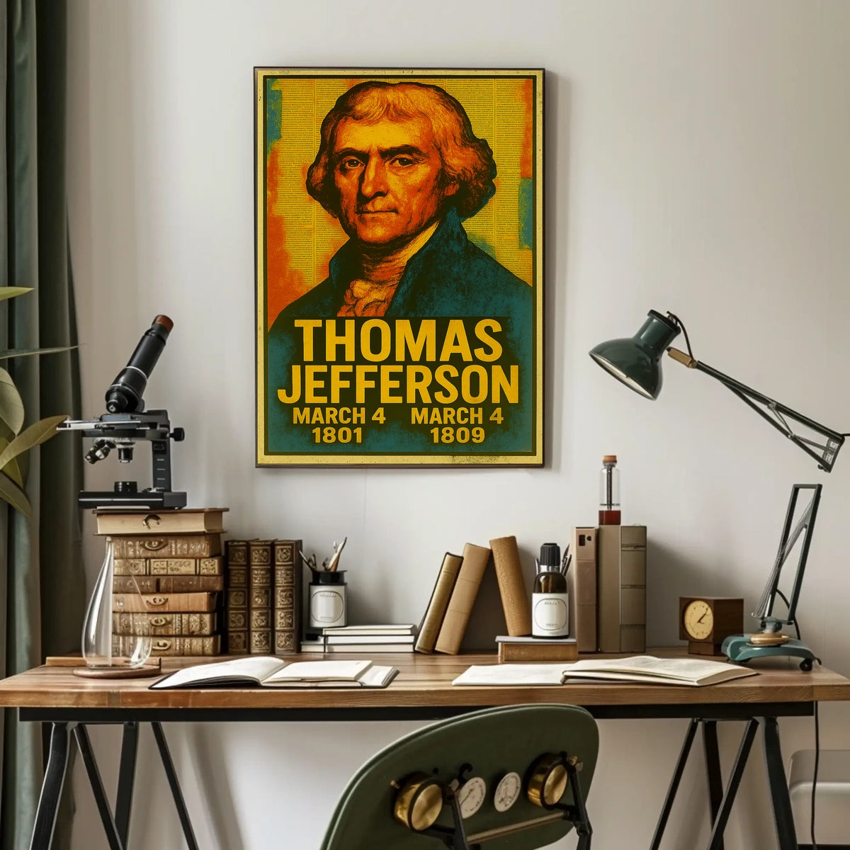 Thomas Jefferson Vintage Patriotic Collector Poster