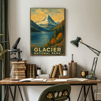 Glacier National Park Scenic Wilderness Inspiring Wanderlust Home Decor Collectors Poster