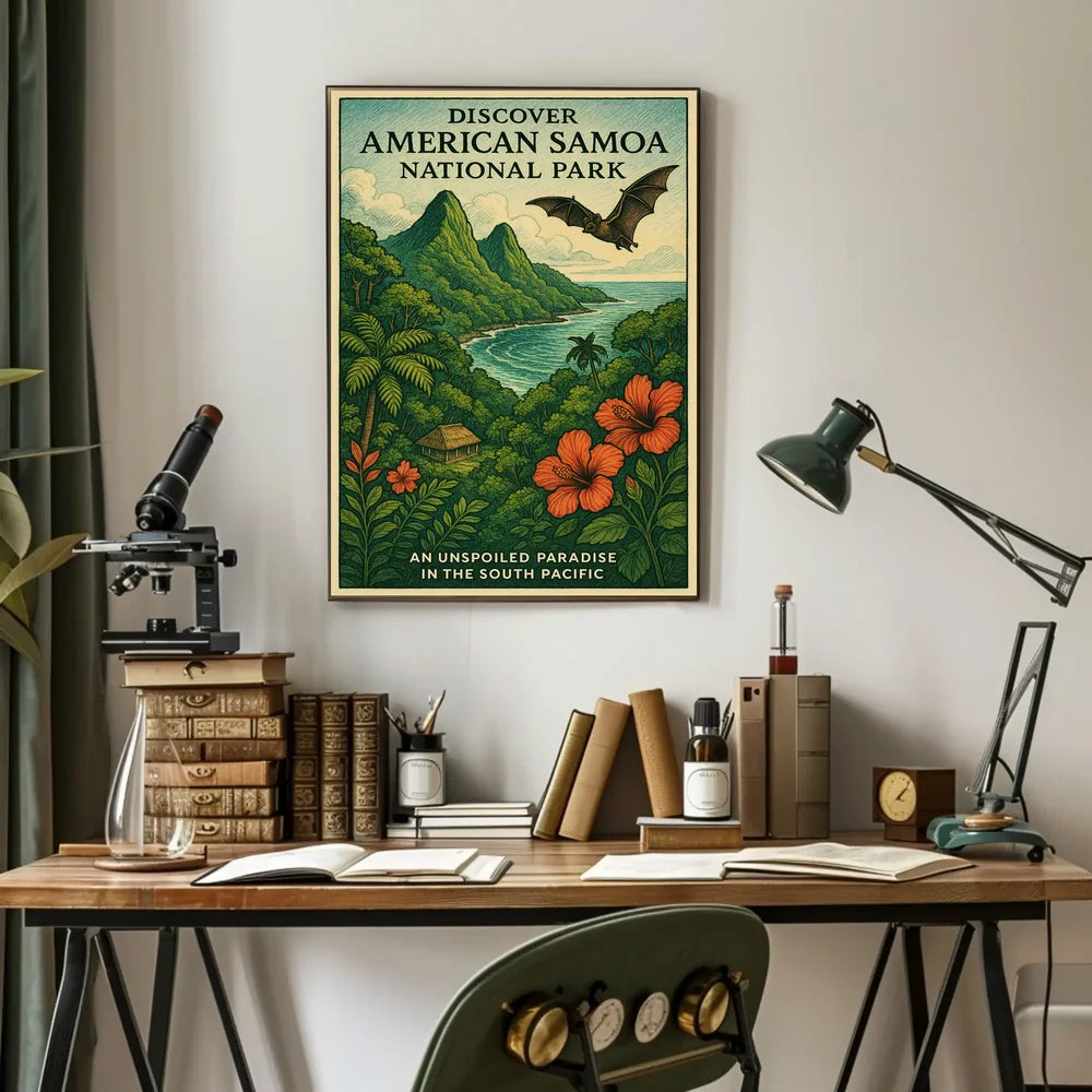Unspoiled Paradise in the South Pacific Poster
