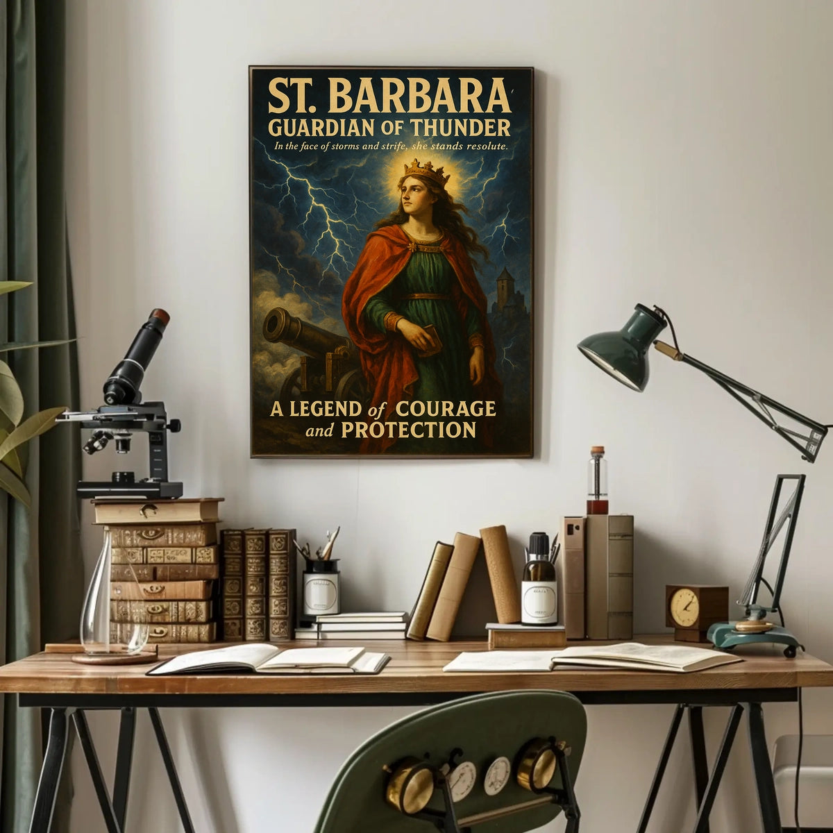St. Barbara Guardian of Thunder Poster