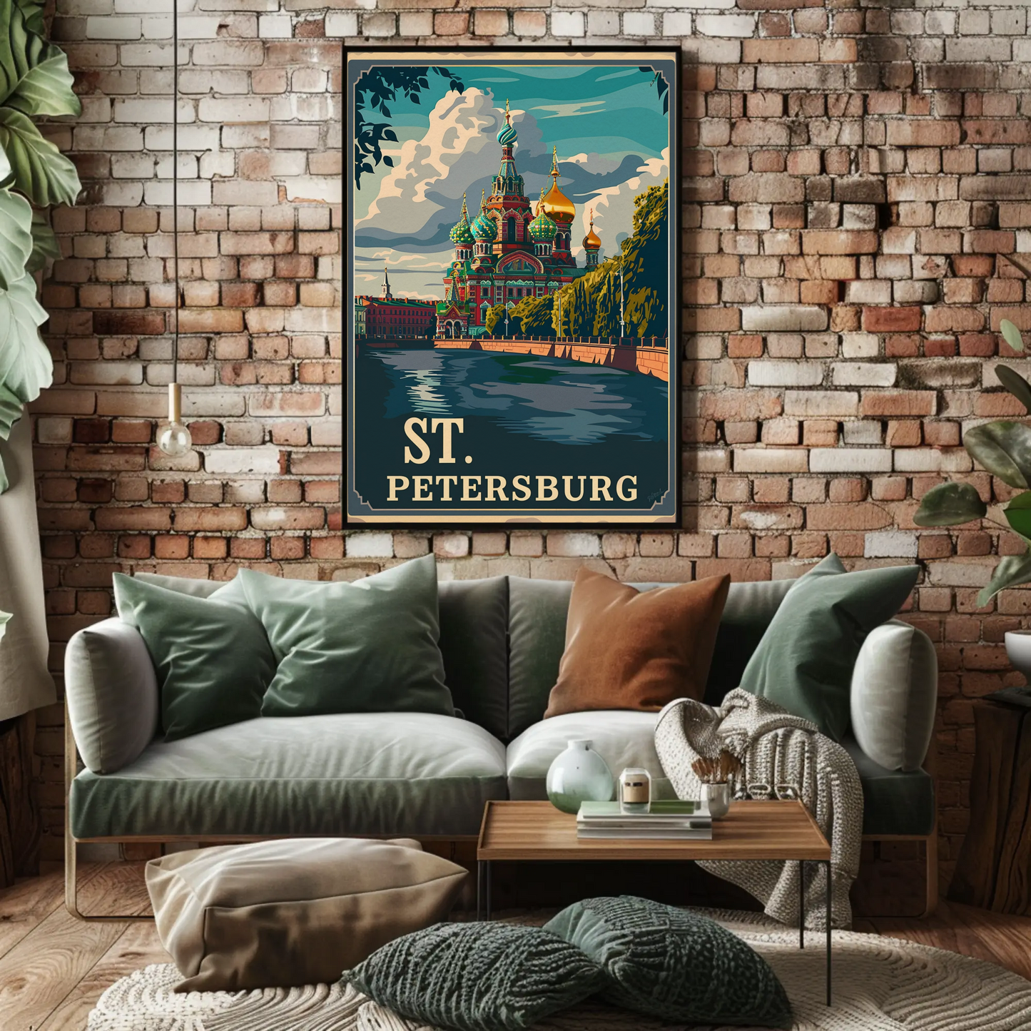 St. Petersburg Vintage Poster - Russian Architecture