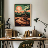 Texas Frontier Landscape Poster
