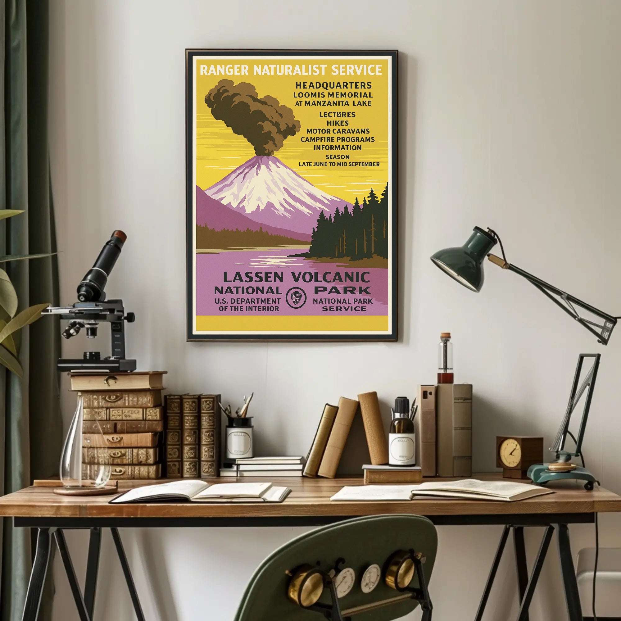 Explore Lassen Volcanic National Park Poster PosterGoat