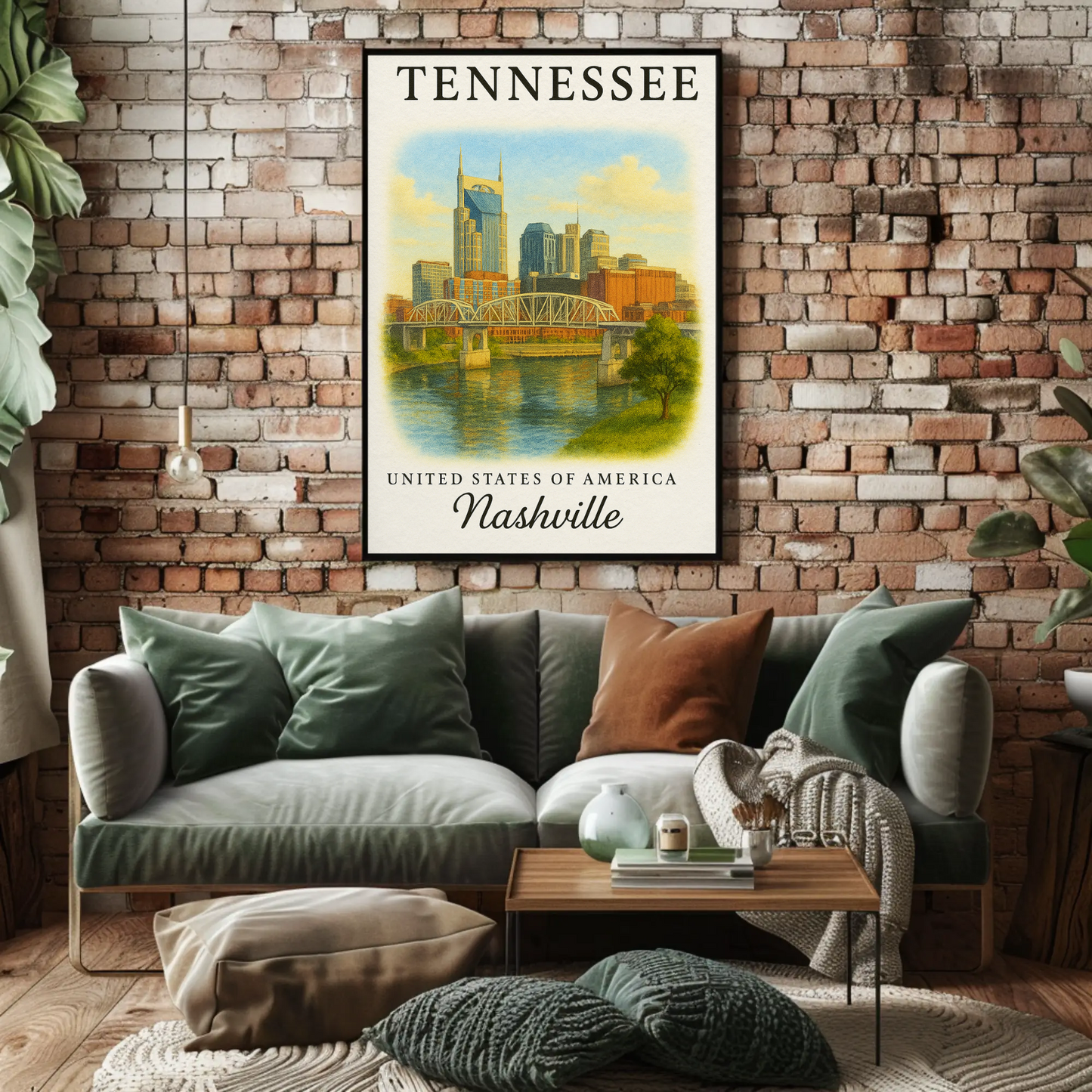 Tennessee, Nashville 2 Signature Series Vintage Travel Poster