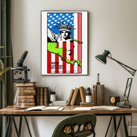 Stop U.S. Intervention Poster PosterGoat