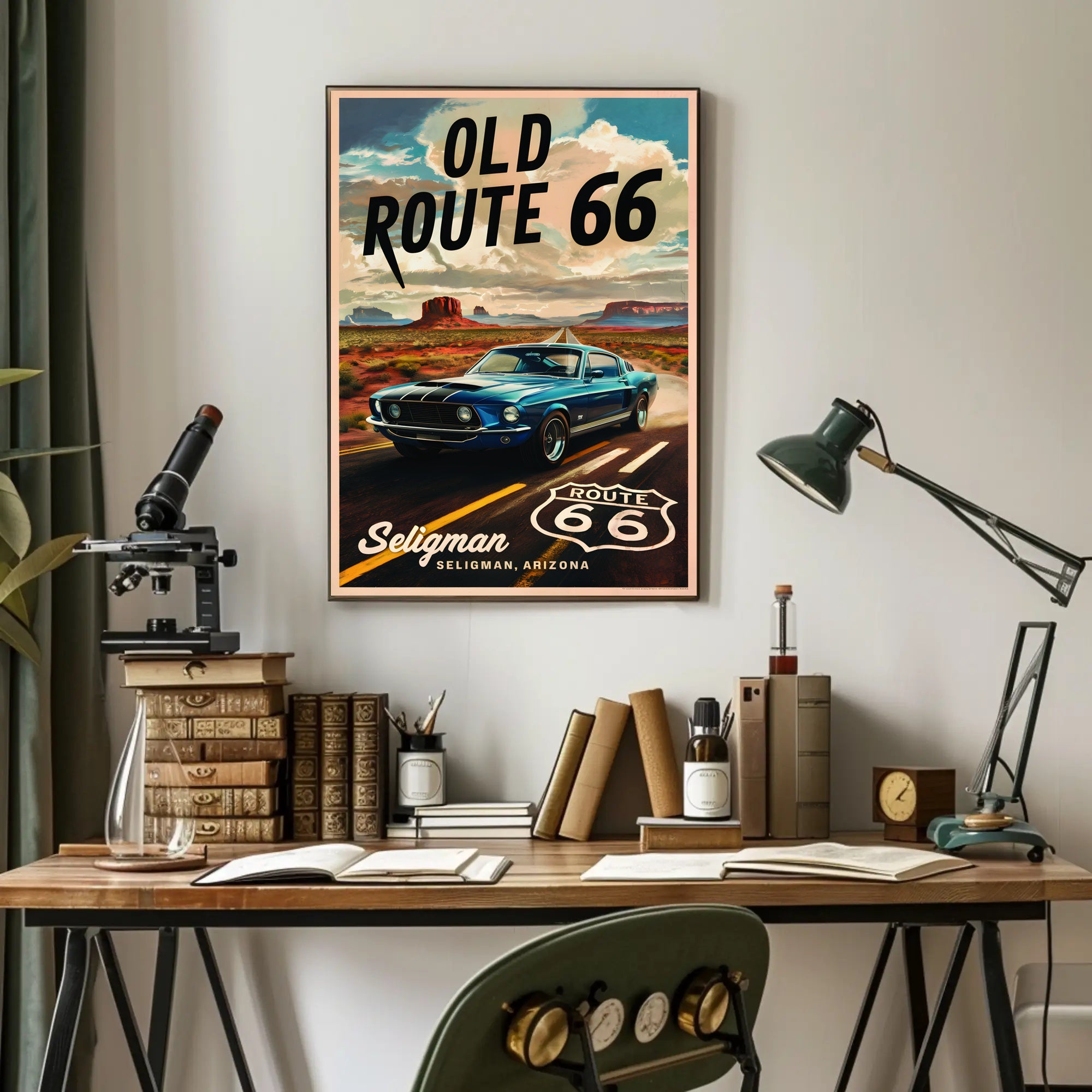 Journey Down Old Route 66 Poster