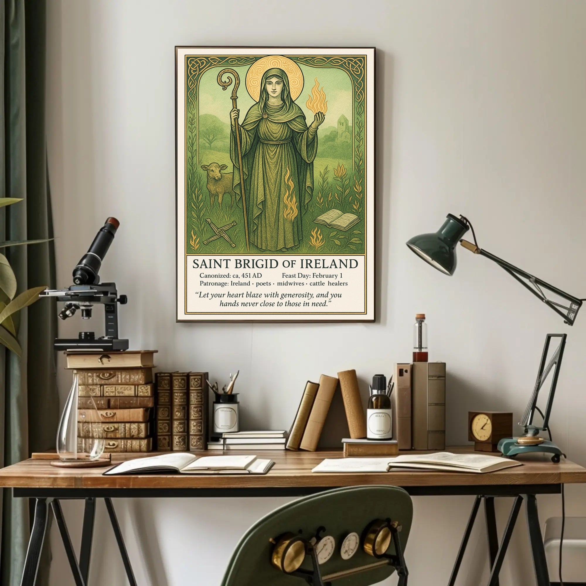 Saint Brigid of Ireland Poster PosterGoat