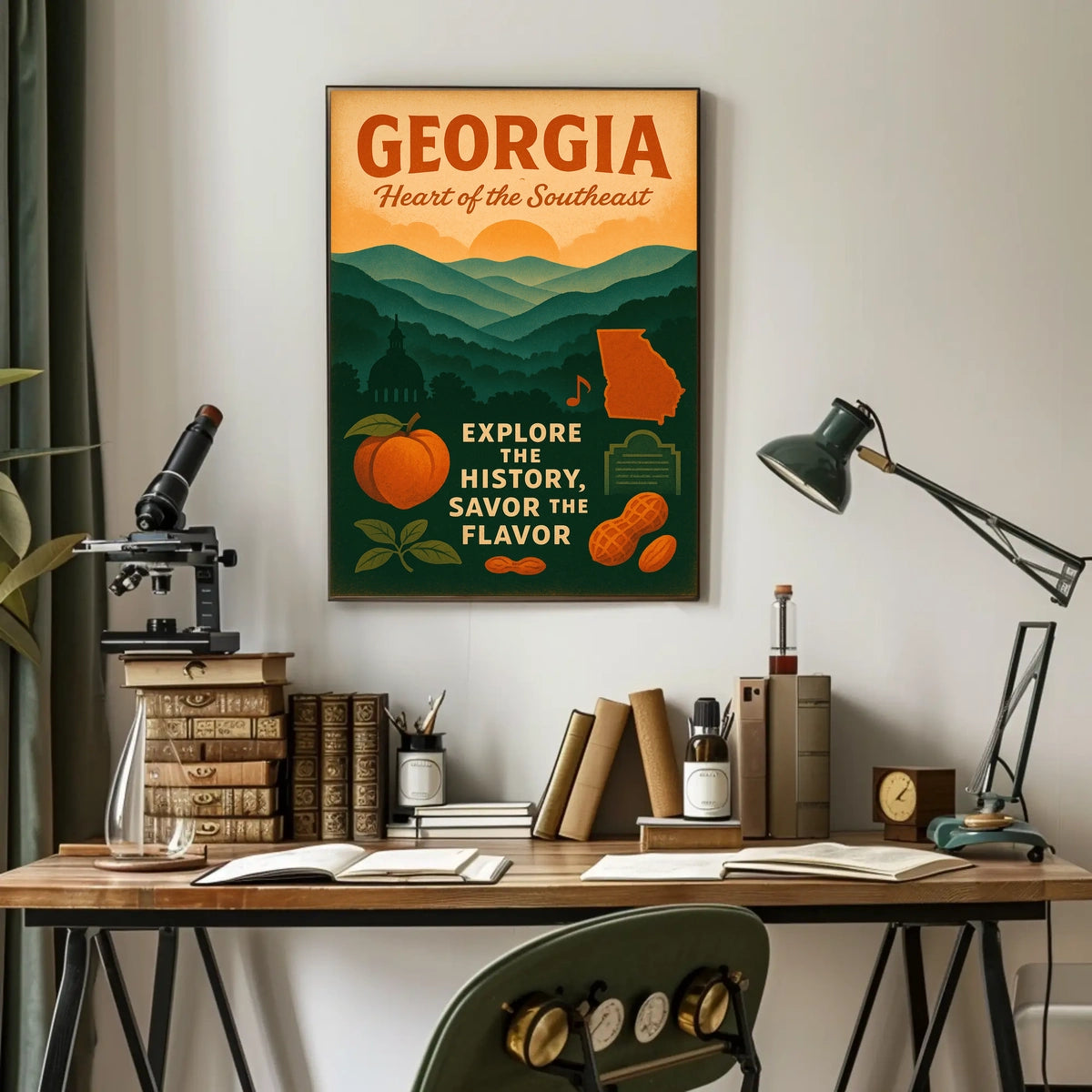 Georgia Heart Of The Southeast Poster