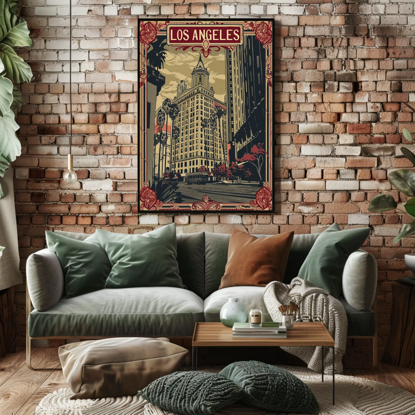 Vintage Travel Poster - Los Angeles Historic City