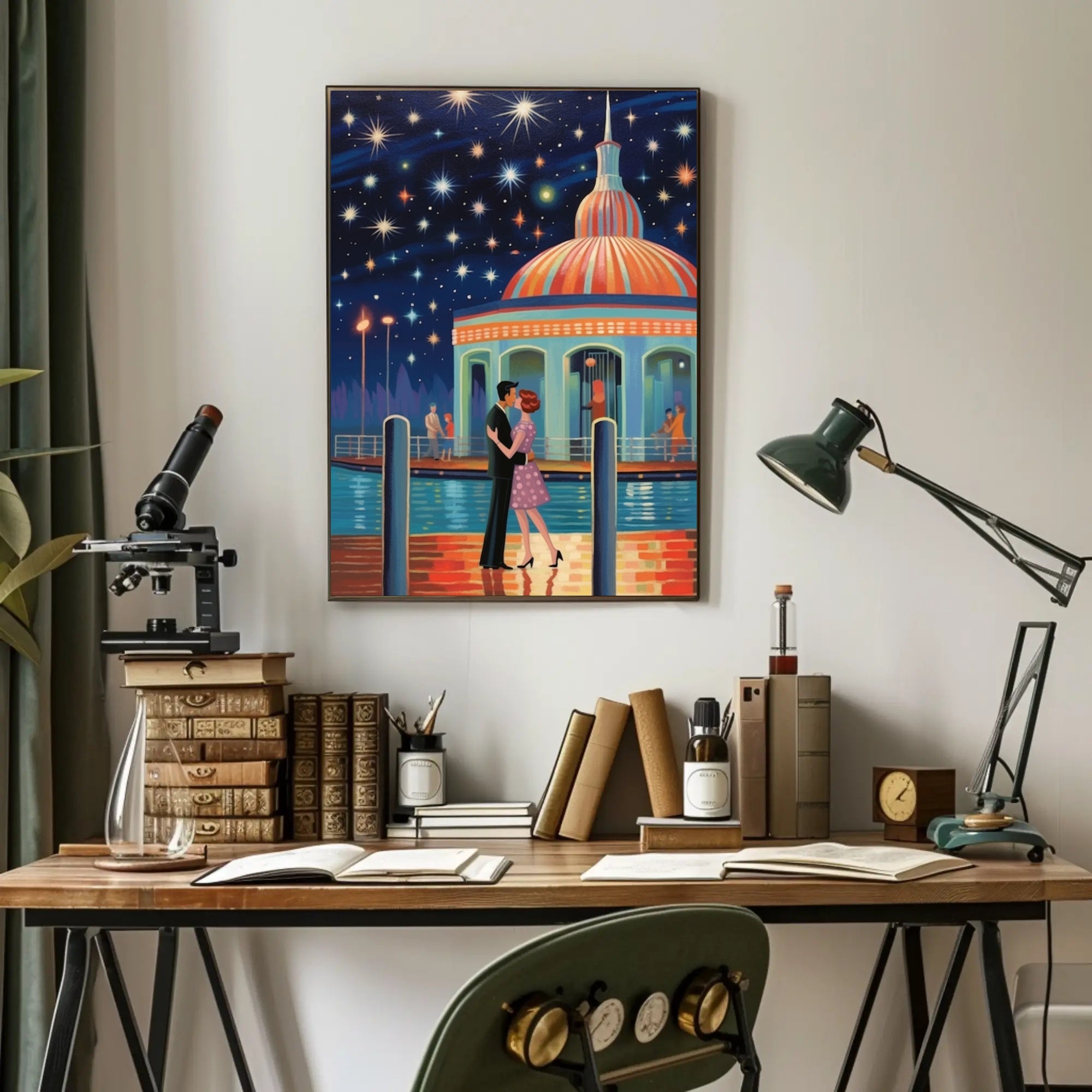 Starry Night Romance Poster