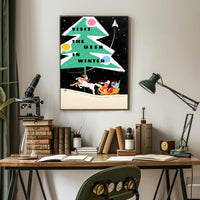 Visit the USSR in Winter Travel Poster PosterGoat