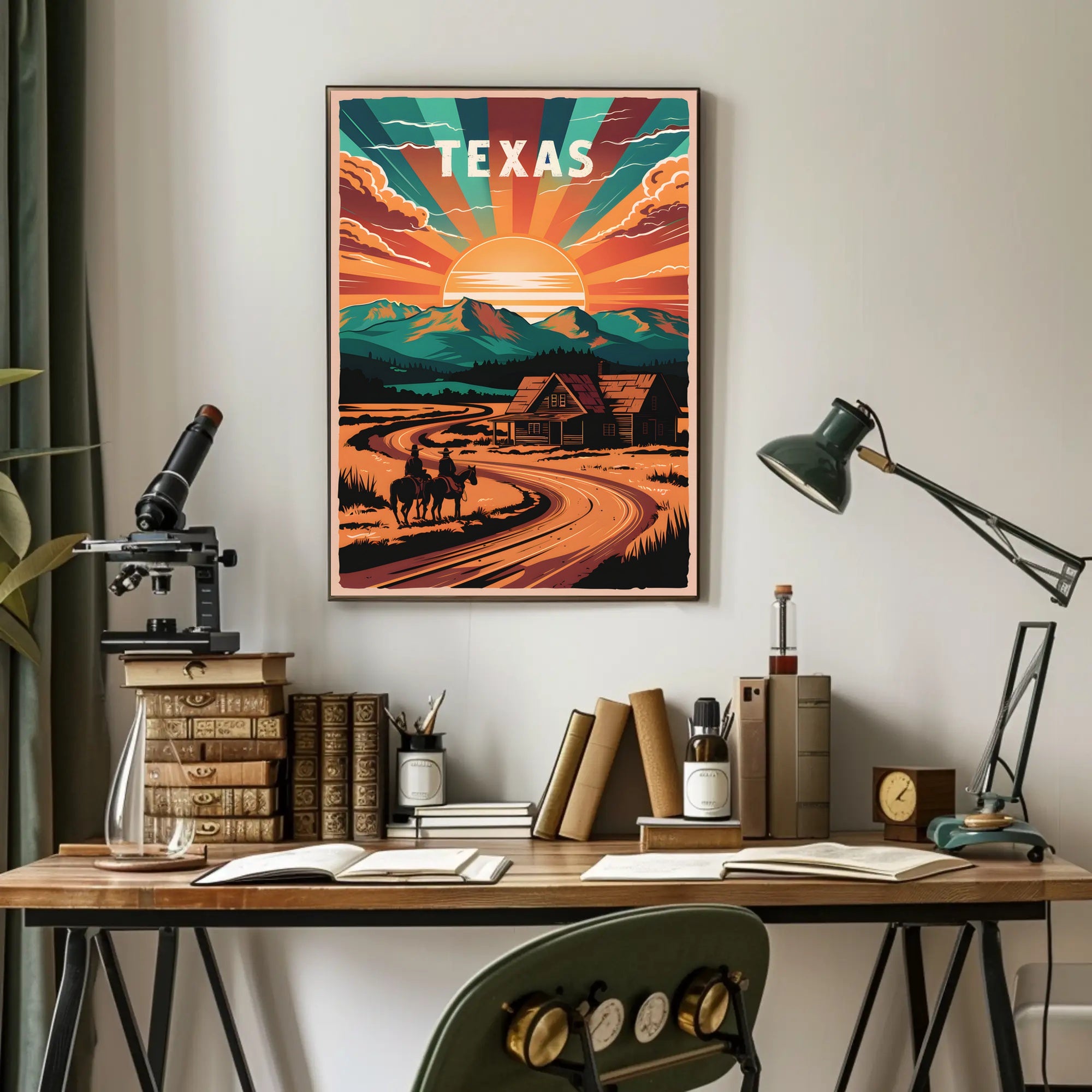 Texas Sunset Poster