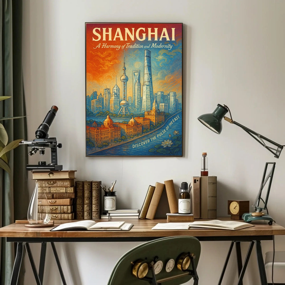 Shanghai A Harmony of Tradition and Modernity Poster