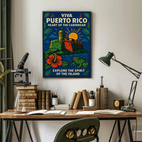 Viva Puerto Rico Heart of the Caribbean Poster PosterGoat