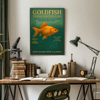 Goldfish Fresh Water Elegance Poster