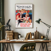 Home Canning Vintage Art: WWII Propaganda Poster PosterGoat