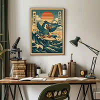 Surfing Adventure Poster PosterGoat