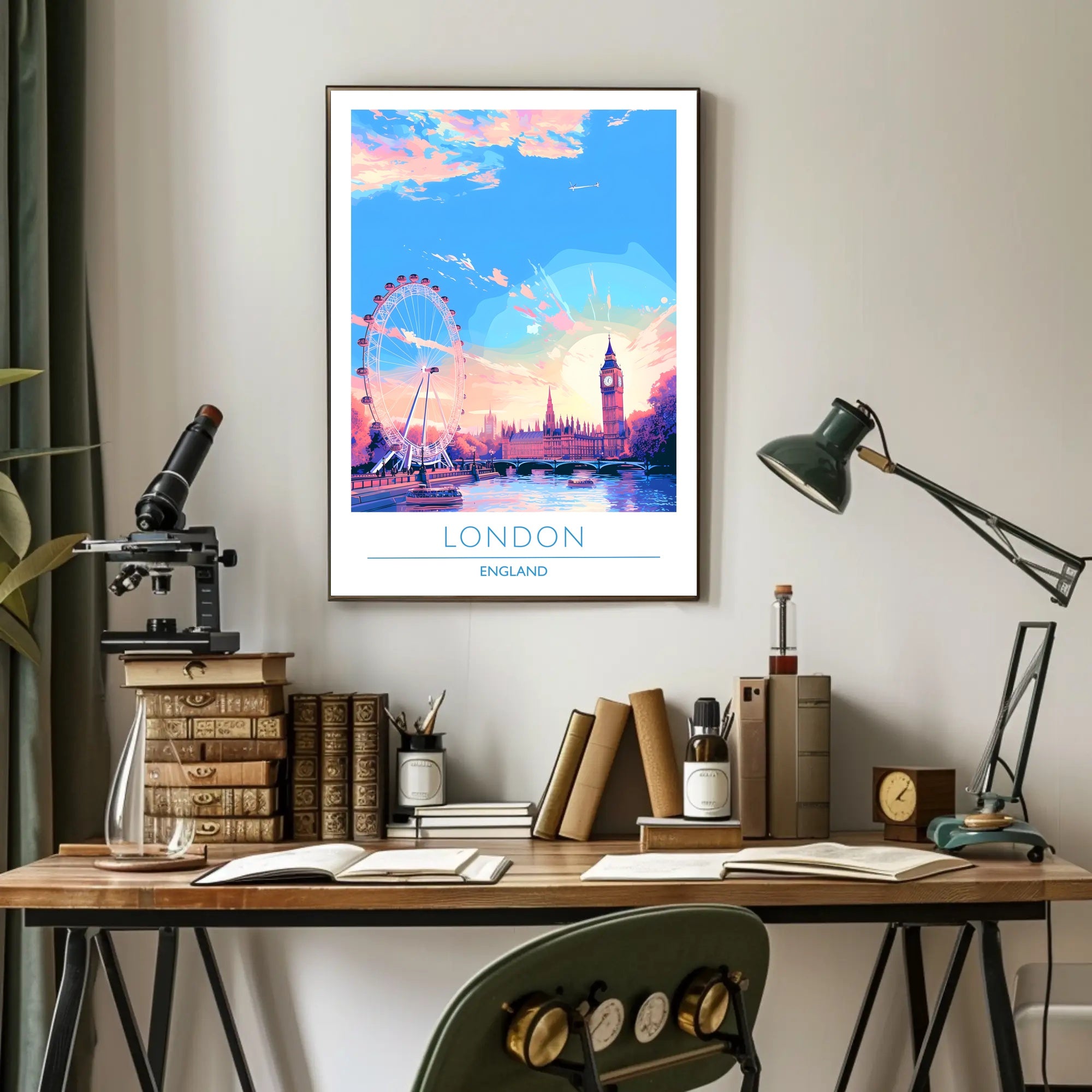 London Skyline at Sunset Poster