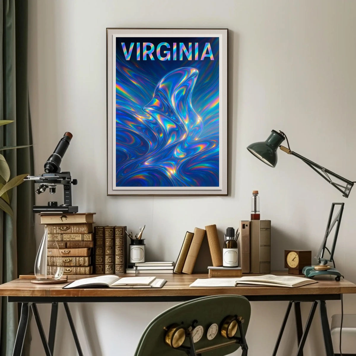 Virginia A Kaleidoscope Of Color Poster