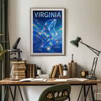 Virginia A Kaleidoscope Of Color Poster