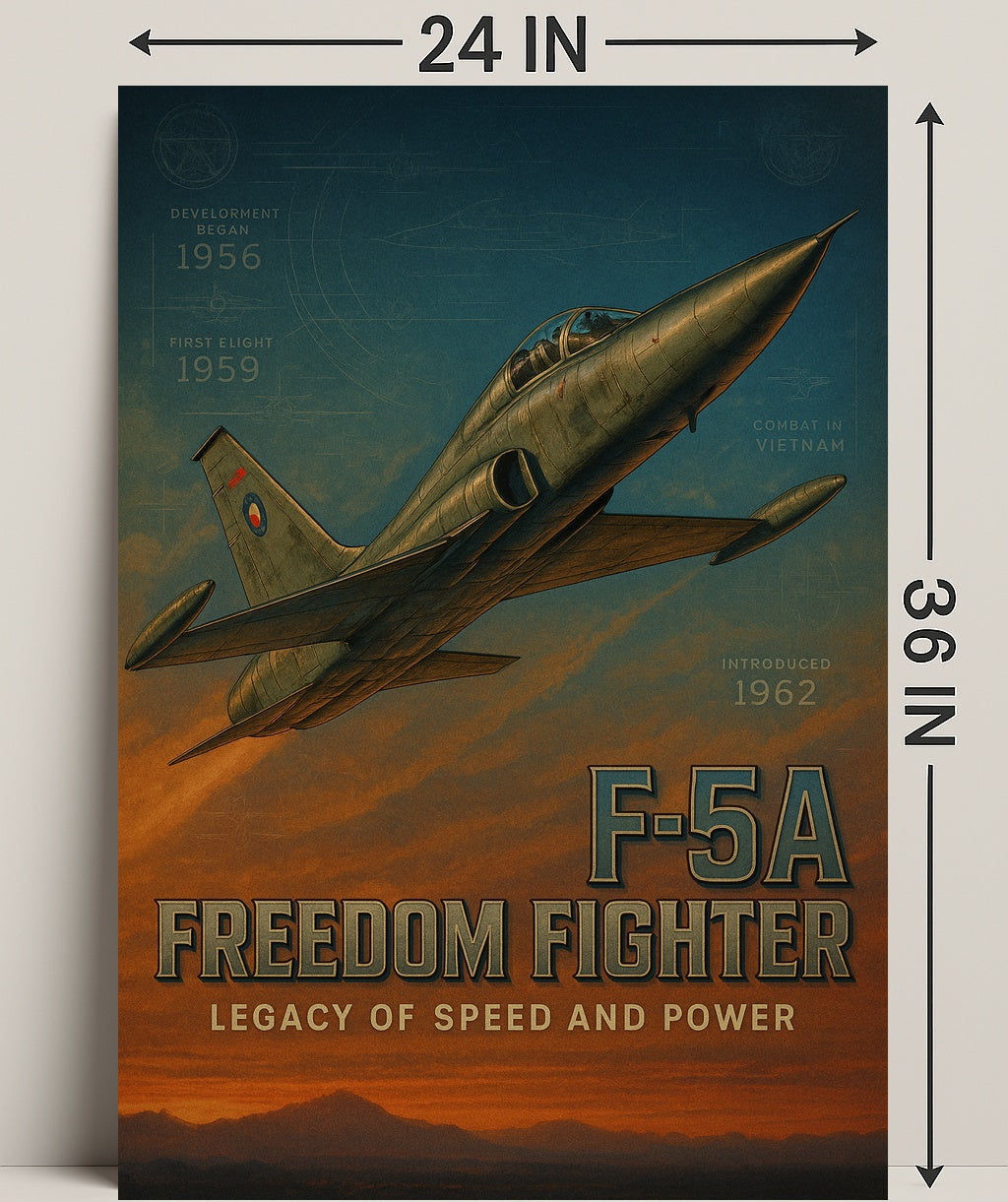 F-5A Freedom Fighter Poster PosterGoat