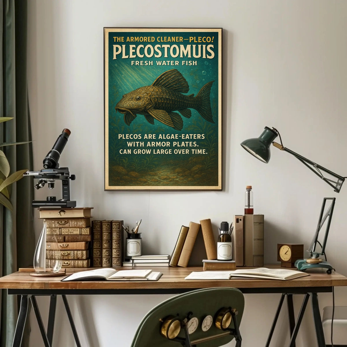 The Armored Cleaner Plecostomus Poster