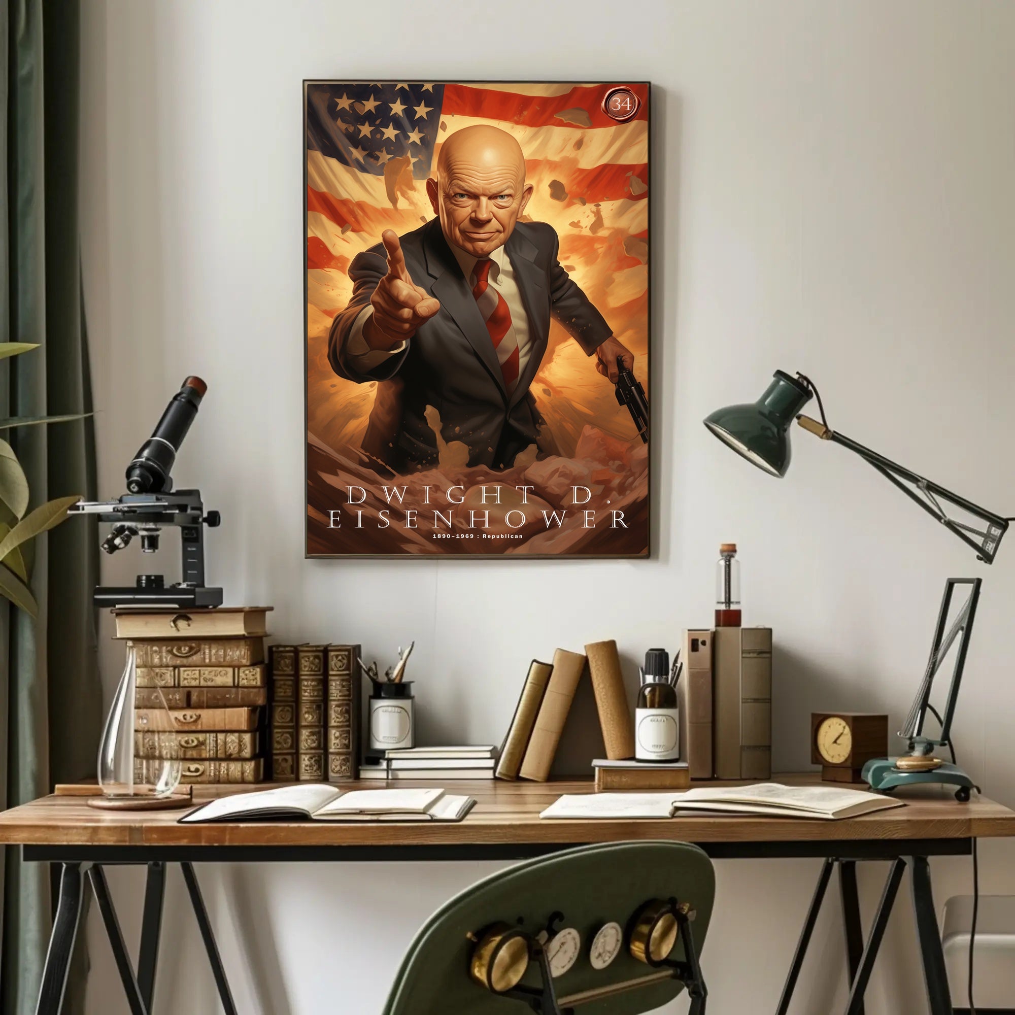 Dwight D. Eisenhower: A Republican Legacy Poster
