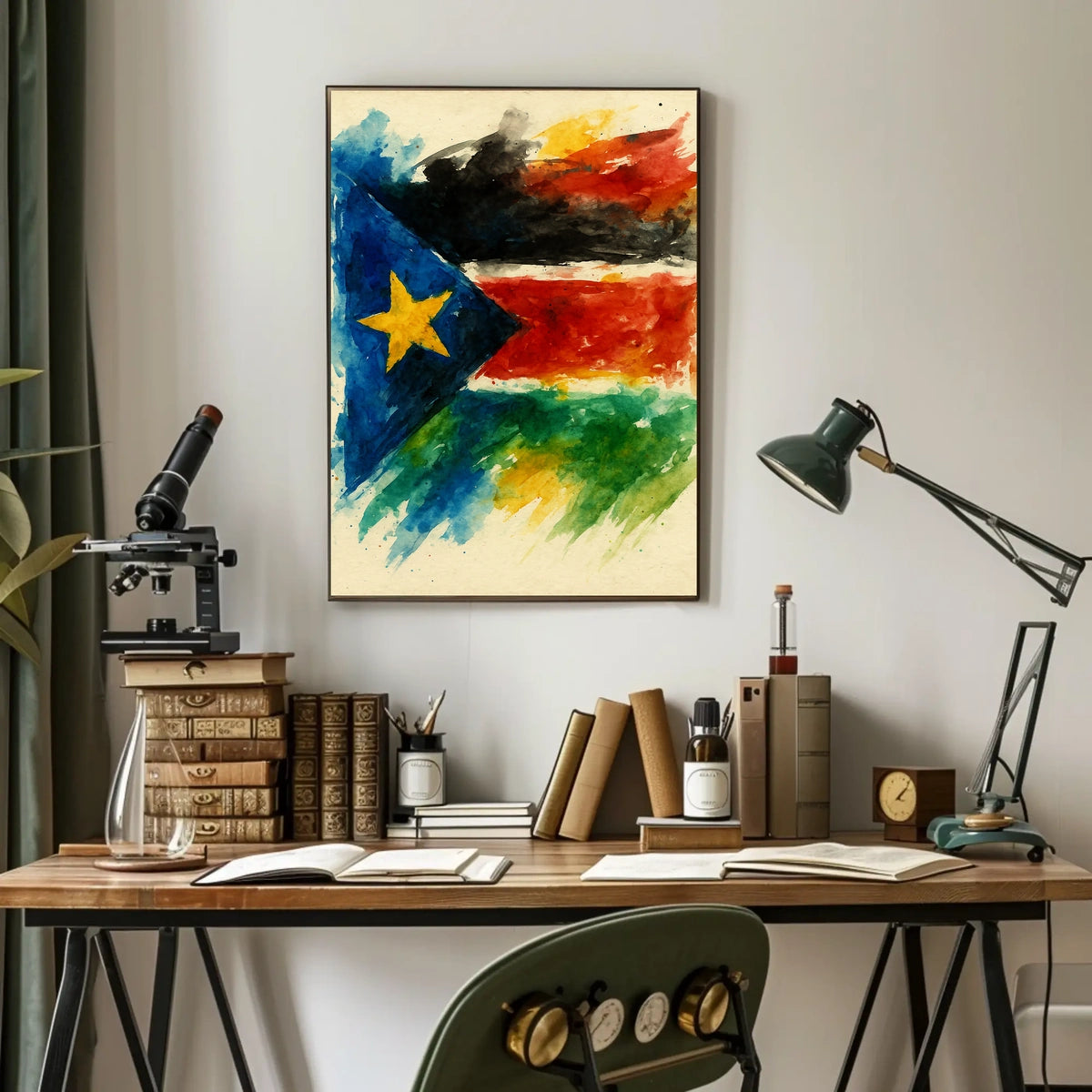 Vibrant Flag Art Poster