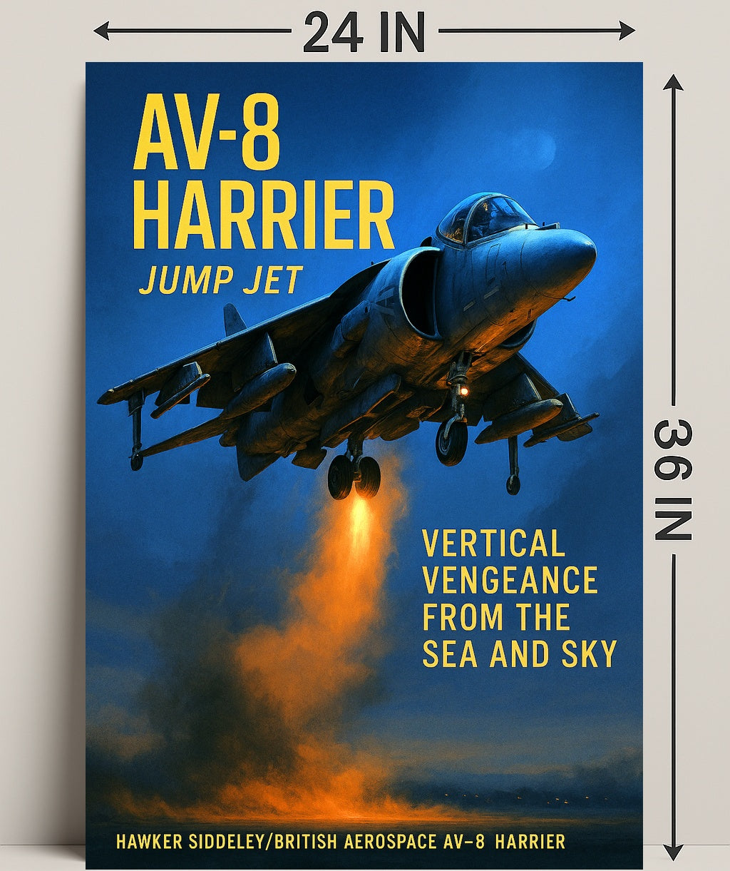 AV-8 Harrier Jump Jet Poster