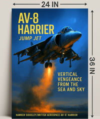 AV-8 Harrier Jump Jet Poster