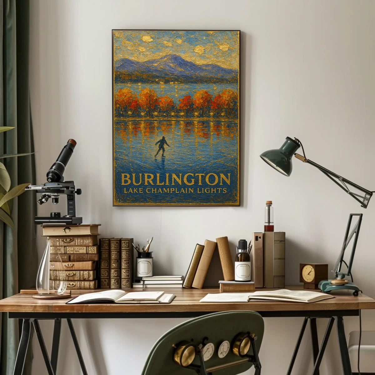 Burlington Lake Champlain Lights Poster
