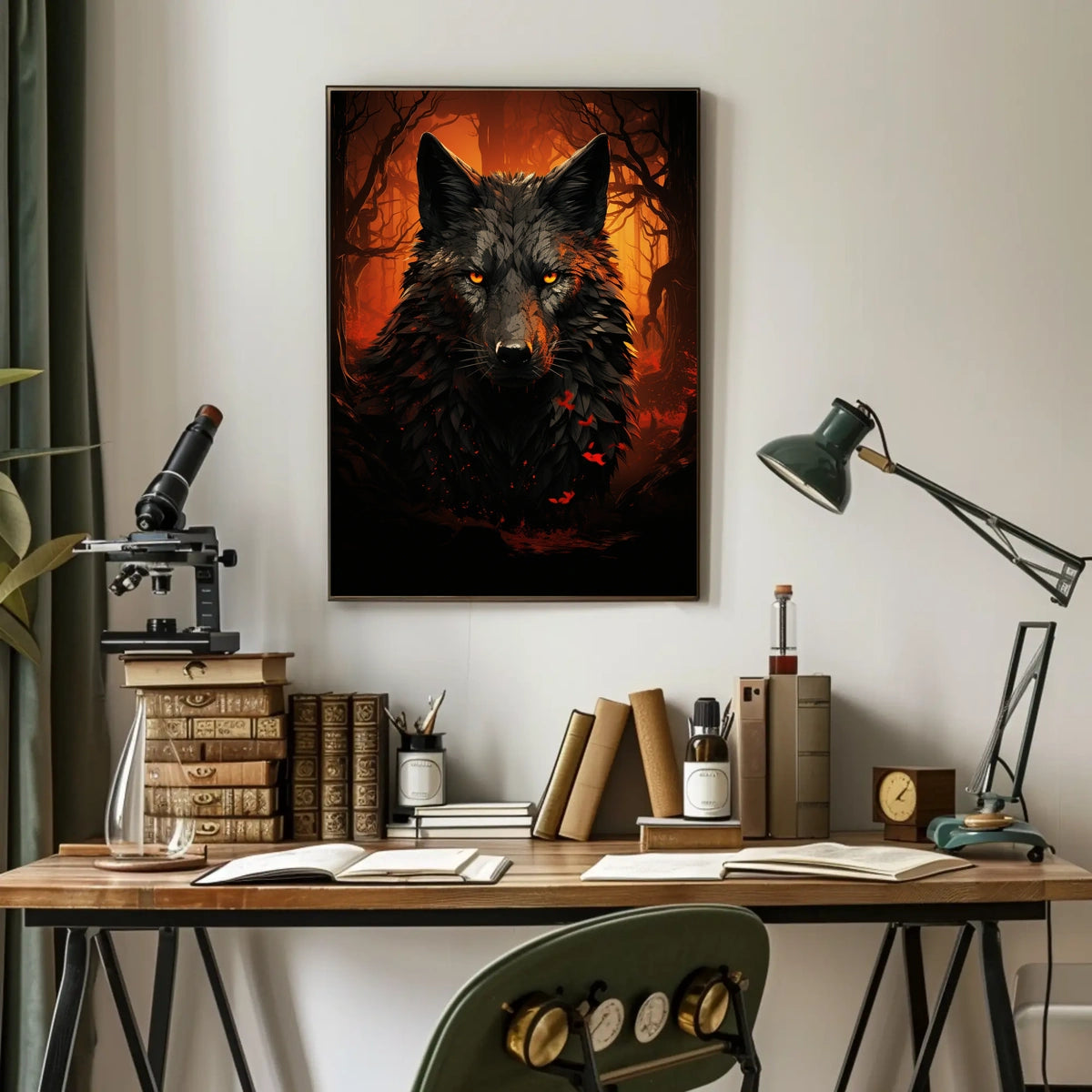 The Enigmatic Wolf Poster