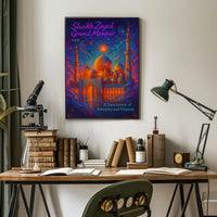 Sheikh Zayed Grand Mosque A Sanctuary of Serenity Poster