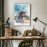 Traditional Korean Architecture Poster PosterGoat