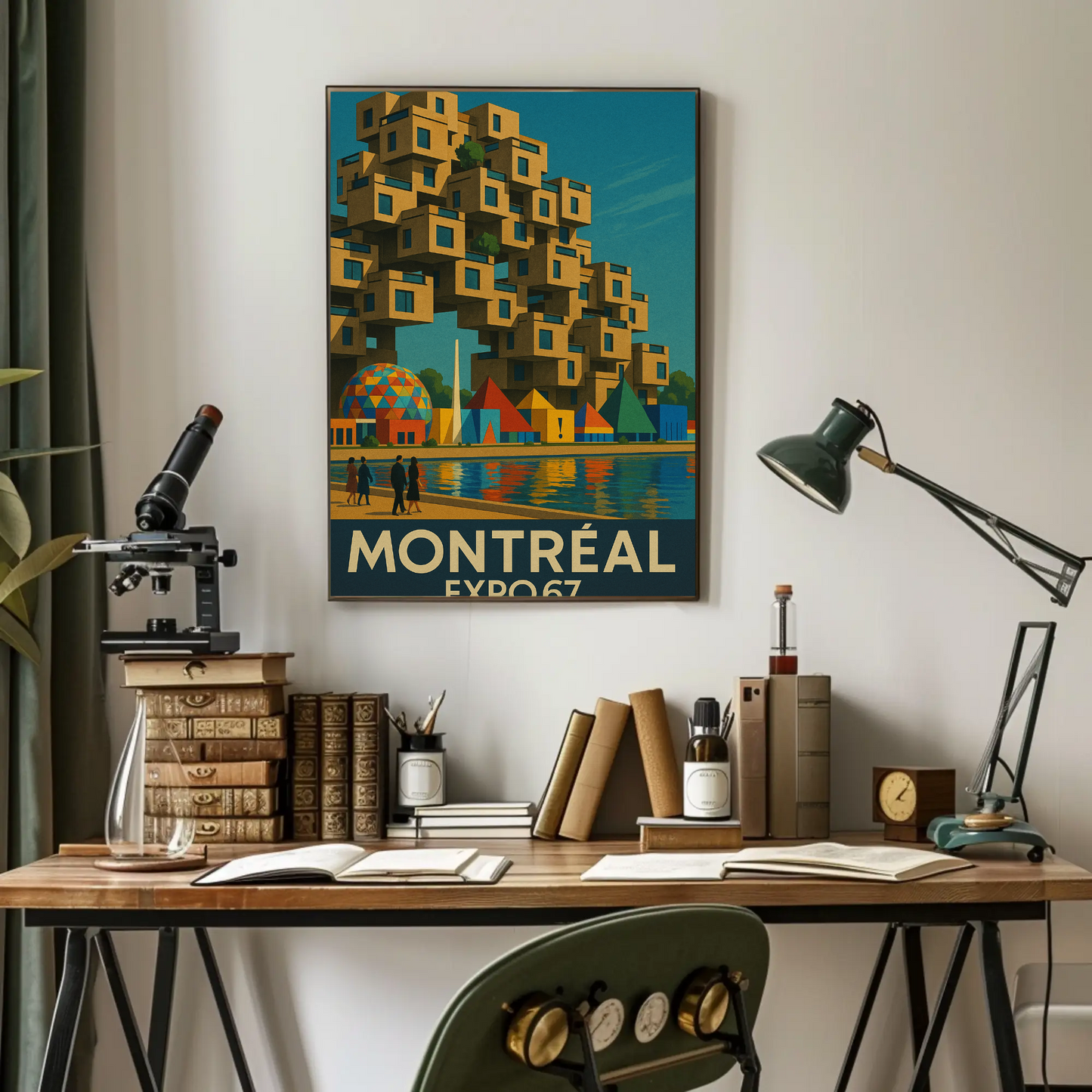 Montreal Expo 67 Habitat Travel Poster