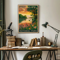 Mississippi National Park Poster