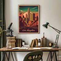 Los Angeles Cityscape Poster