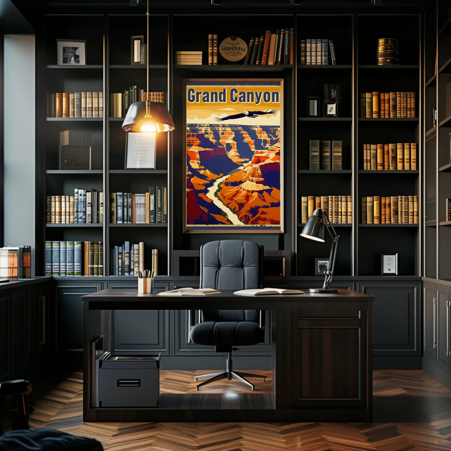 Grand Canyon Eagle Poster