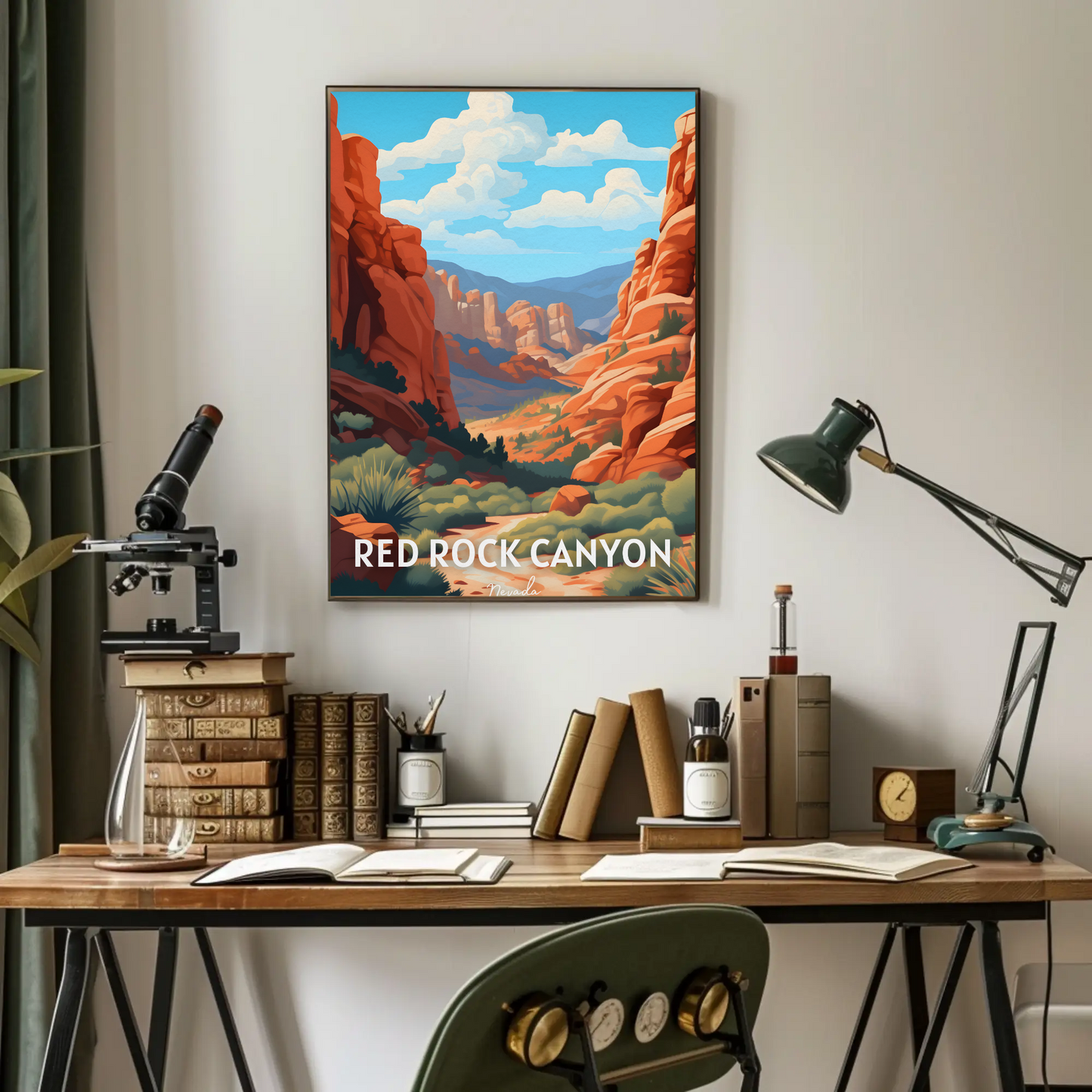 Red Rock Canyon Nevada Travel Poster