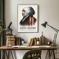 John Adams 2nd President of the United States Reflections Poster