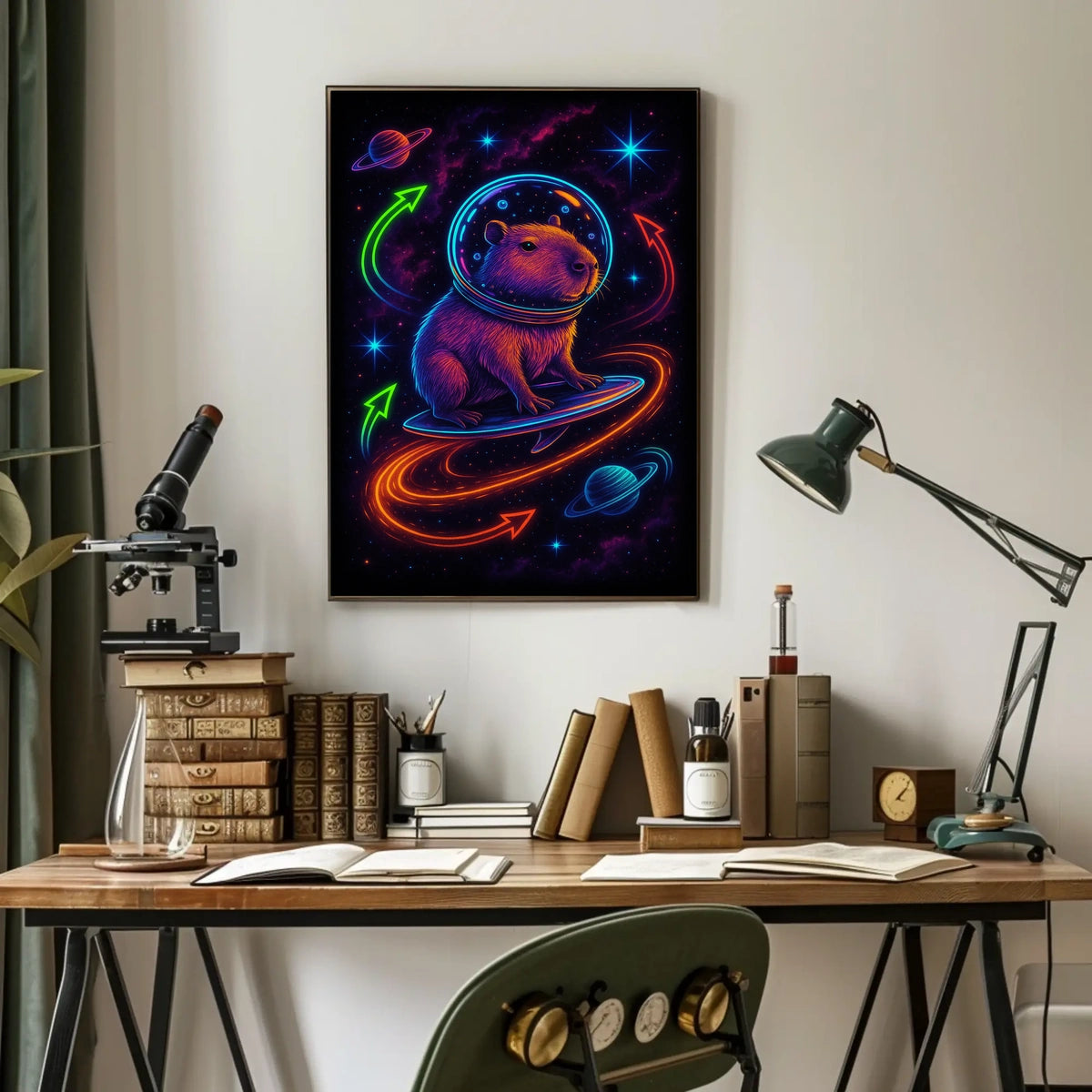 Cosmic Capybara Adventure Poster