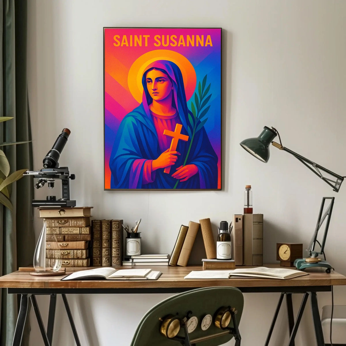 Saint Susanna Illustration Poster