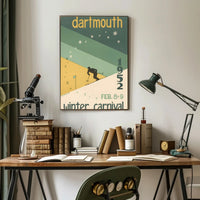Dartmouth Winter Carnival 1952 Vintage Sports Poster PosterGoat