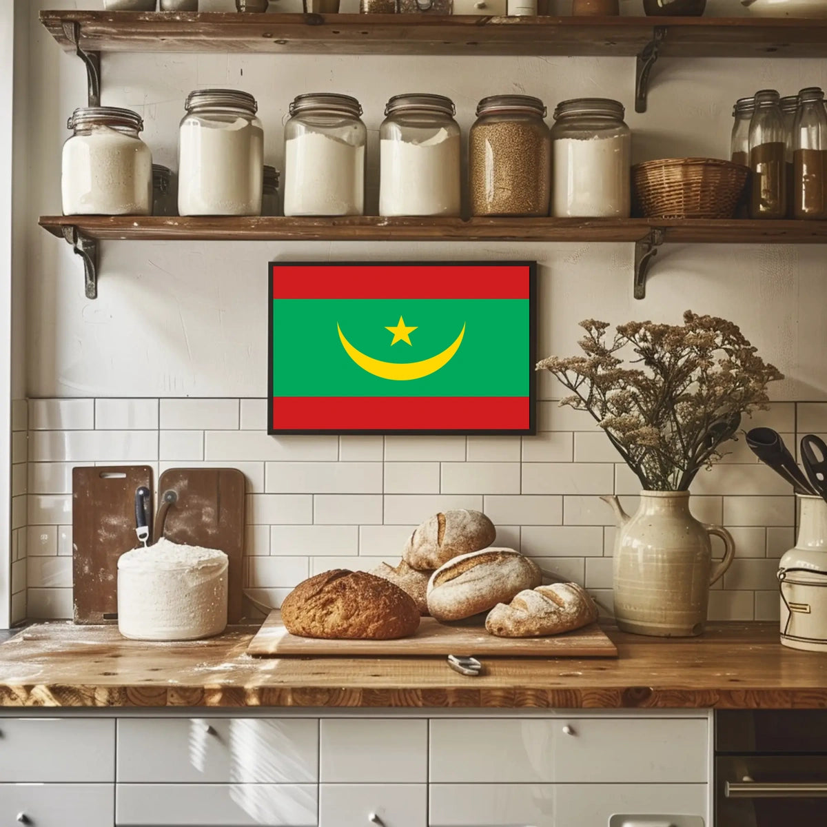Mauritania Flag Poster