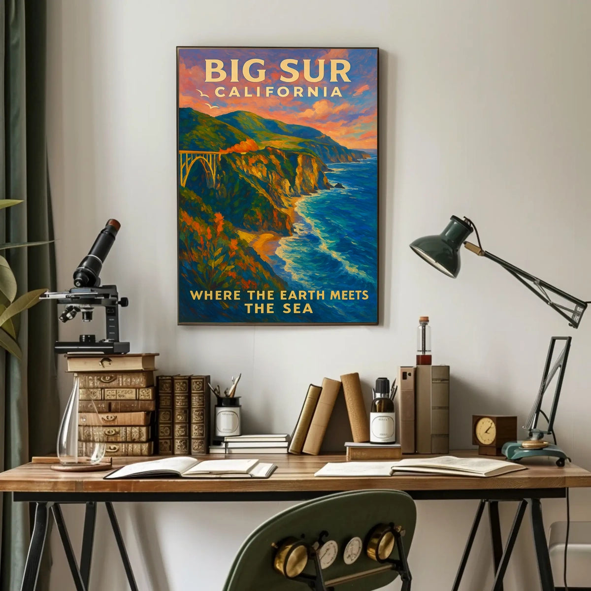 Big Sur Poster Wall Art For Nature Lovers Coastal Serenity