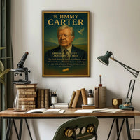 Jimmy Carter 39th President Wall Art Print PosterGoat