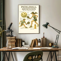 Pickleball Showdown Poster PosterGoat