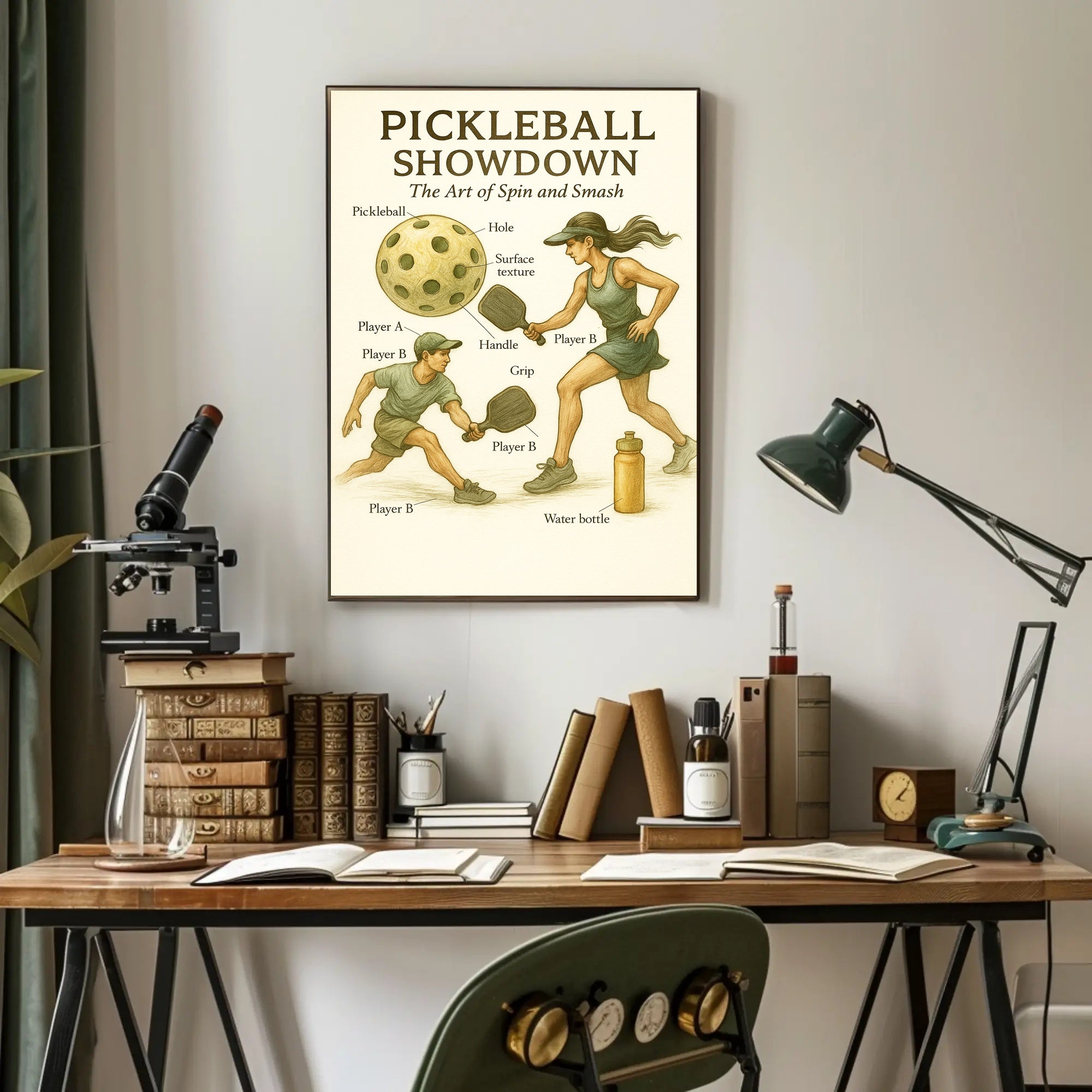 Pickleball Showdown Poster PosterGoat