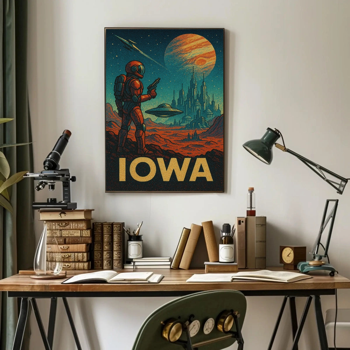 Iowa In Space Poster